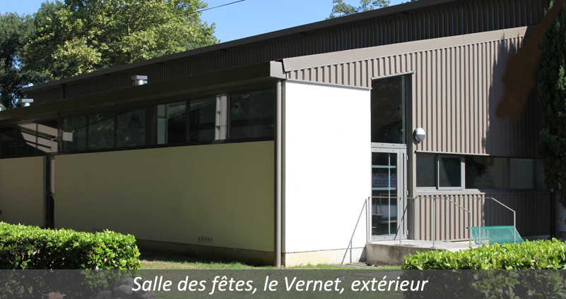 Salle des fêtes Le Vernet extérieur