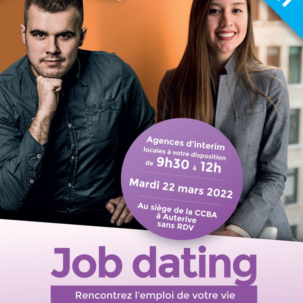 Session Job dating spéciale agences d&rsquo;intérim locales le 22 mars 2022